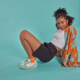 SAMMY LEATHER SNEAKER AQUA