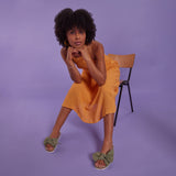 SANA RECYCLED SANDAL SEAGREEN