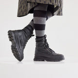 NELLY VEGAN LACE BOOT BLACK