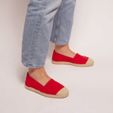 EVITA COTTON ESPADRILLE RED
