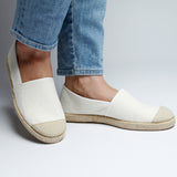 EVITA HEMP ESPADRILLE WHITE