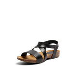CAMILLA LEATHER SANDAL BLACK