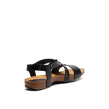 CAMILLA LEATHER SANDAL BLACK