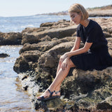 EDEN LEATHER SANDAL BLACK-BLACK