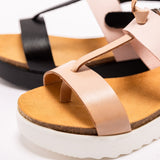 EDINA LEATHER SANDAL BEIGE