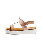 EDINA LEATHER SANDAL BEIGE
