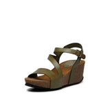 JILL LEATHER SANDAL OLIVE