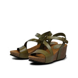 JILL LEATHER SANDAL OLIVE