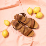 JILL LEATHER SANDAL WHISKY