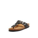 MANA LEATHER SANDAL BLACK