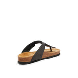 MANA LEATHER SANDAL BLACK