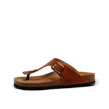 MANA LEATHER SANDAL WHISKY