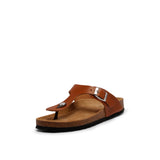 MANA LEATHER SANDAL WHISKY