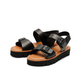 SAM LEATHER SANDAL BLACK