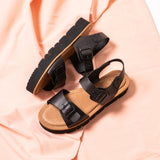 SAM LEATHER SANDAL BLACK