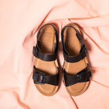 SAM LEATHER SANDAL BLACK