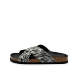 LOLA RECYCLED SANDAL ZEBRA
