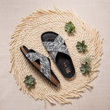 LOLA RECYCLED SANDAL ZEBRA
