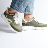 SPEED VEGAN SNEAKER OLIVE NEON
