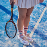 LEVEL APPLE MESH SNEAKER ROSE