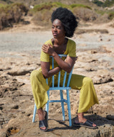 SINA CORN SLIPON SANDAL BLACK