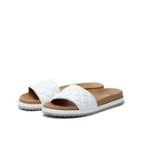 SILJA CORN SLIPON SANDAL WHITE