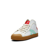 TAYLOR ORGANIC SNEAKER OFFWHITE NEON-GREEN