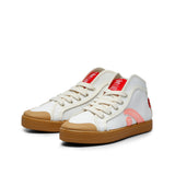 TAYLOR ORGANIC SNEAKER OFFWHITE NEON-PINK