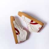 TAYLOR ORGANIC SNEAKER OFFWHITE RED