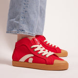 TAYLOR ORGANIC SNEAKER RED WASHED