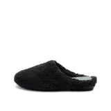 FURRY VEGAN HOMESLIPPER BLACK