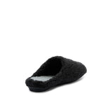 FURRY VEGAN HOMESLIPPER BLACK