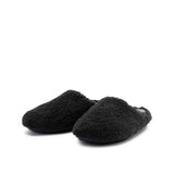 FURRY VEGAN HOMESLIPPER BLACK