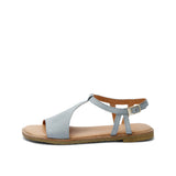 ELDORA LEATHER SANDAL LT BLUE