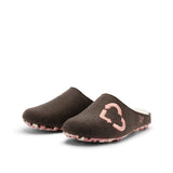 HOMESLIPPER RECYCLED HEART GREY