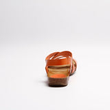CAMILLA LEATHER SANDAL ORANGE