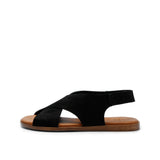 MENORCA LEATHER SANDAL BLACK