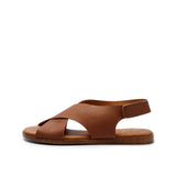 MENORCA LEATHER SANDAL WHISKY