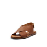 MENORCA LEATHER SANDAL WHISKY