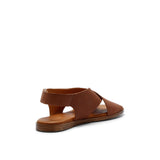 MENORCA LEATHER SANDAL WHISKY