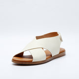 MENORCA LEATHER SANDAL OFFWHITE