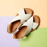 MENORCA LEATHER SANDAL OFFWHITE