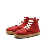 ADAM WOOL RED LACE BOOTIE
