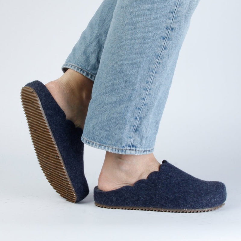 ANUK RECYCLED CLOG DARKBLUE