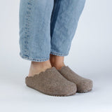 ANUK RECYCLED CLOG TAUPE