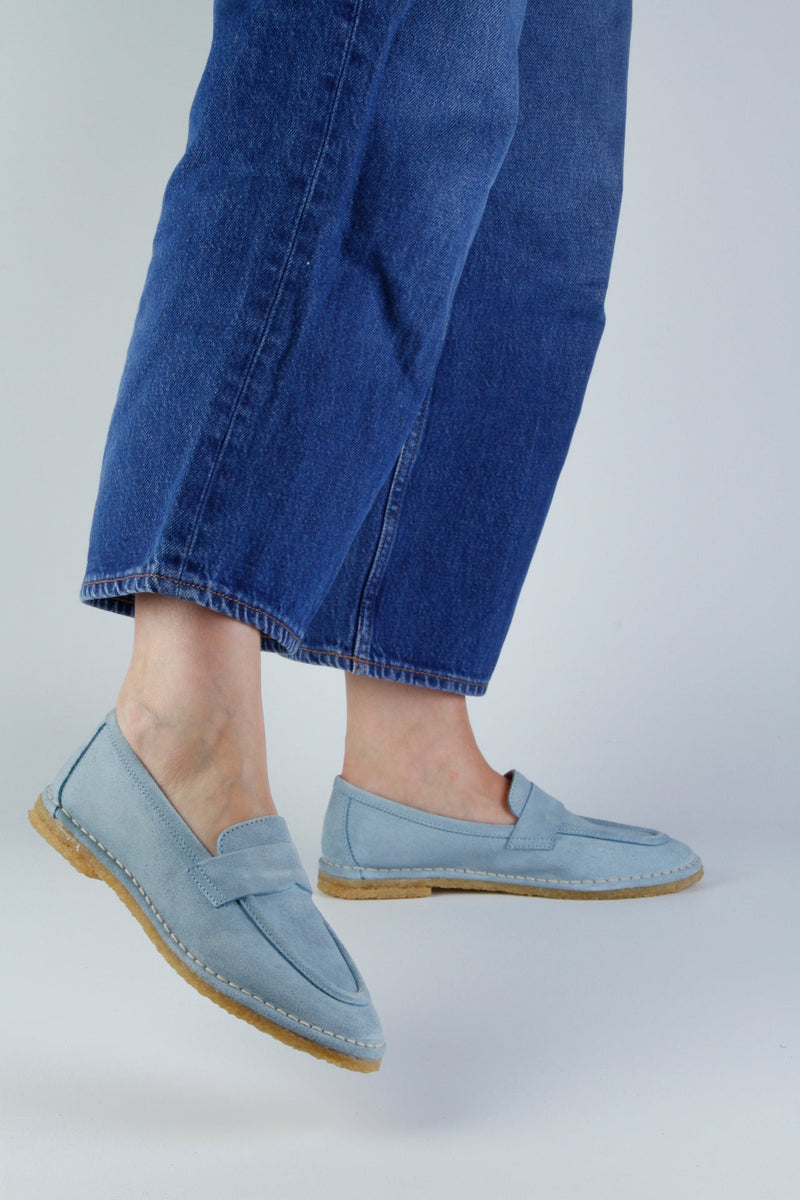 AZURA SUEDE LOAFER LT. BLUE