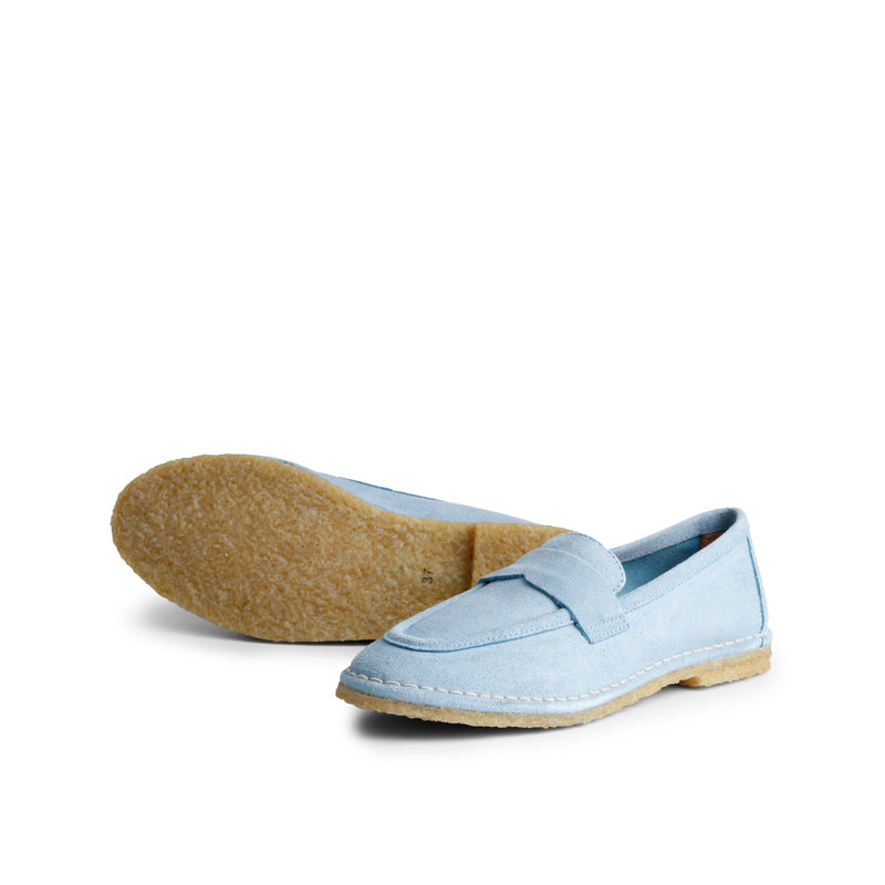 AZURA SUEDE LOAFER LT. BLUE