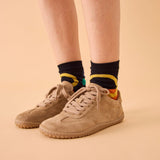 BAREO BAREFOOT SNEAKER SUEDE CUOIO