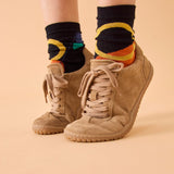 BAREO BAREFOOT SNEAKER SUEDE CUOIO