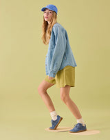 BAREO BAREFOOT SNEAKER SUEDE BLUE